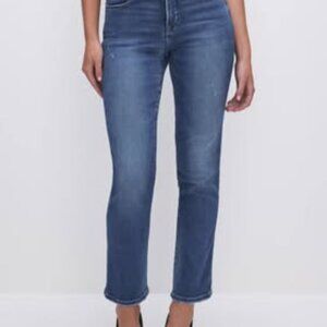 Good American Women's Straight Leg Jeans - Blue